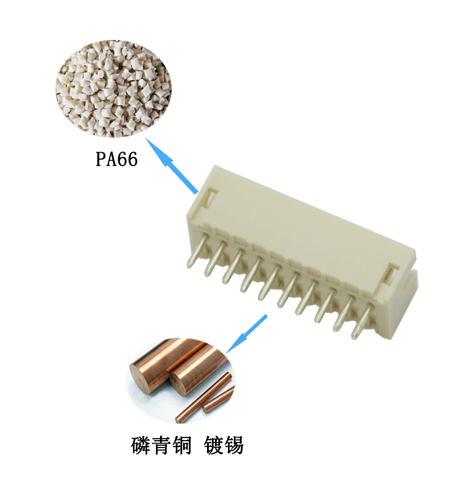 1.25mm間距MX直針高溫插座耐針座接插件連接器直插式條形2-12Pin,麻豆免费网站