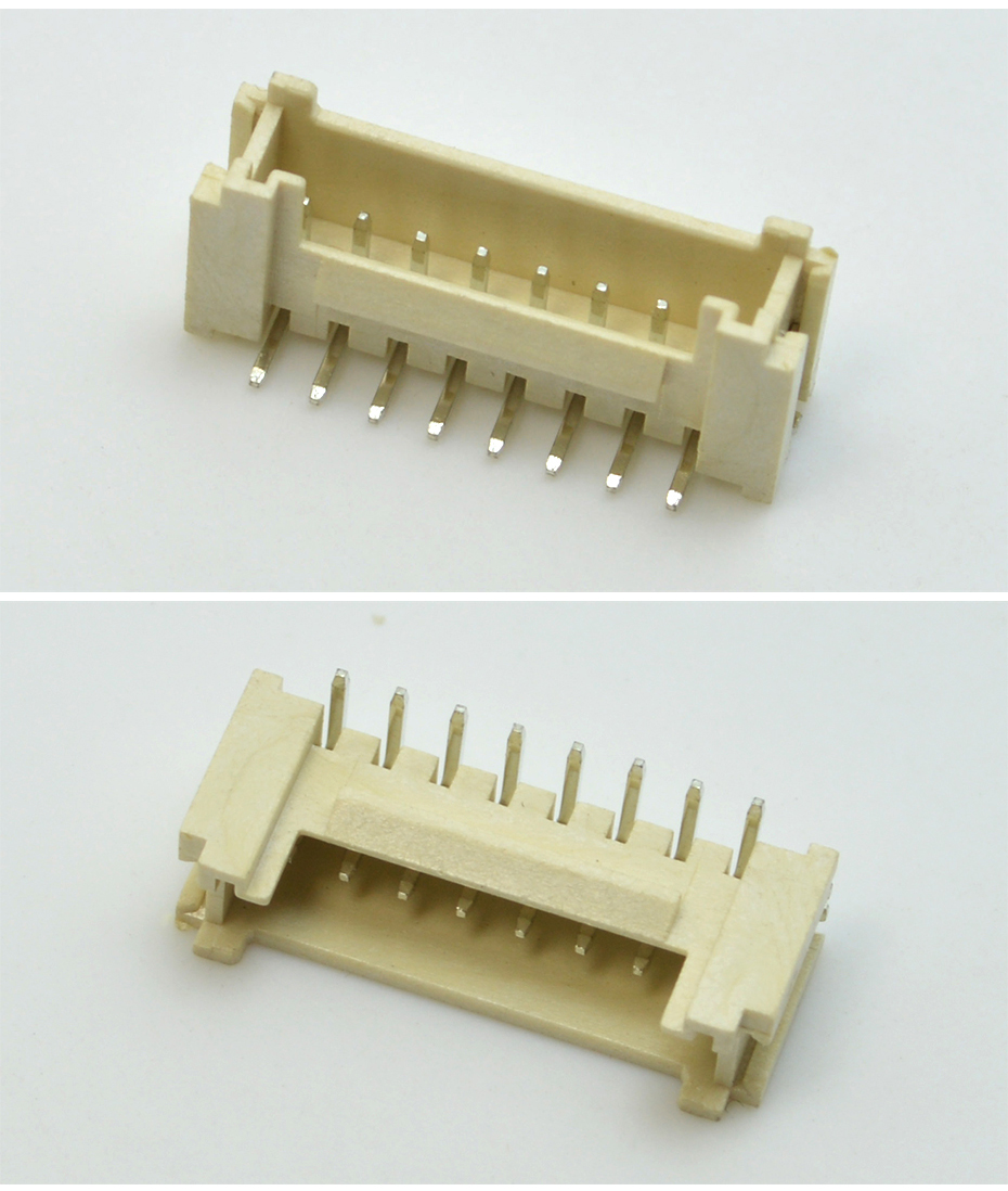 源頭廠家PHB2.0間距 7P雙排臥貼帶扣環保按插式耐高溫連接器,麻豆免费网站